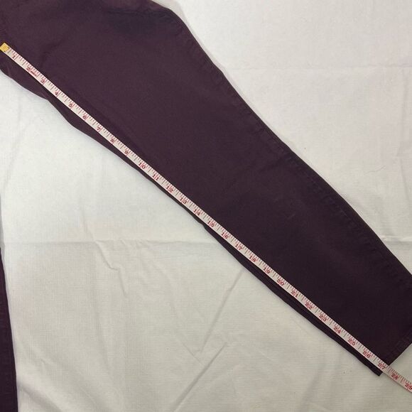 Paige Hoxton Ankle Jeans in Burgundy - Picture 15 of 16